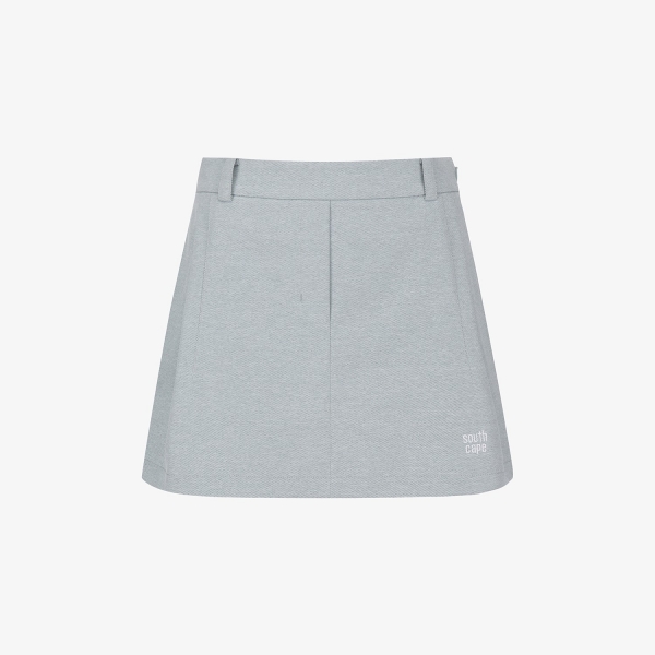 Melange Waist-Band Skirt_BL