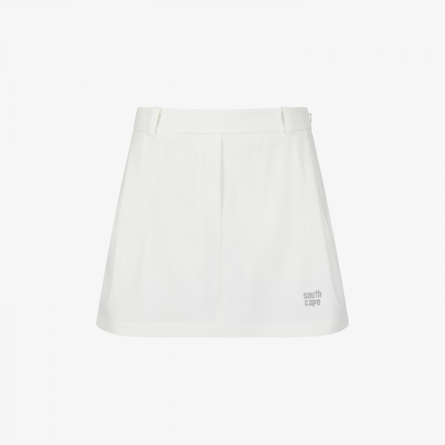Melange Waist-Band Skirt_WT