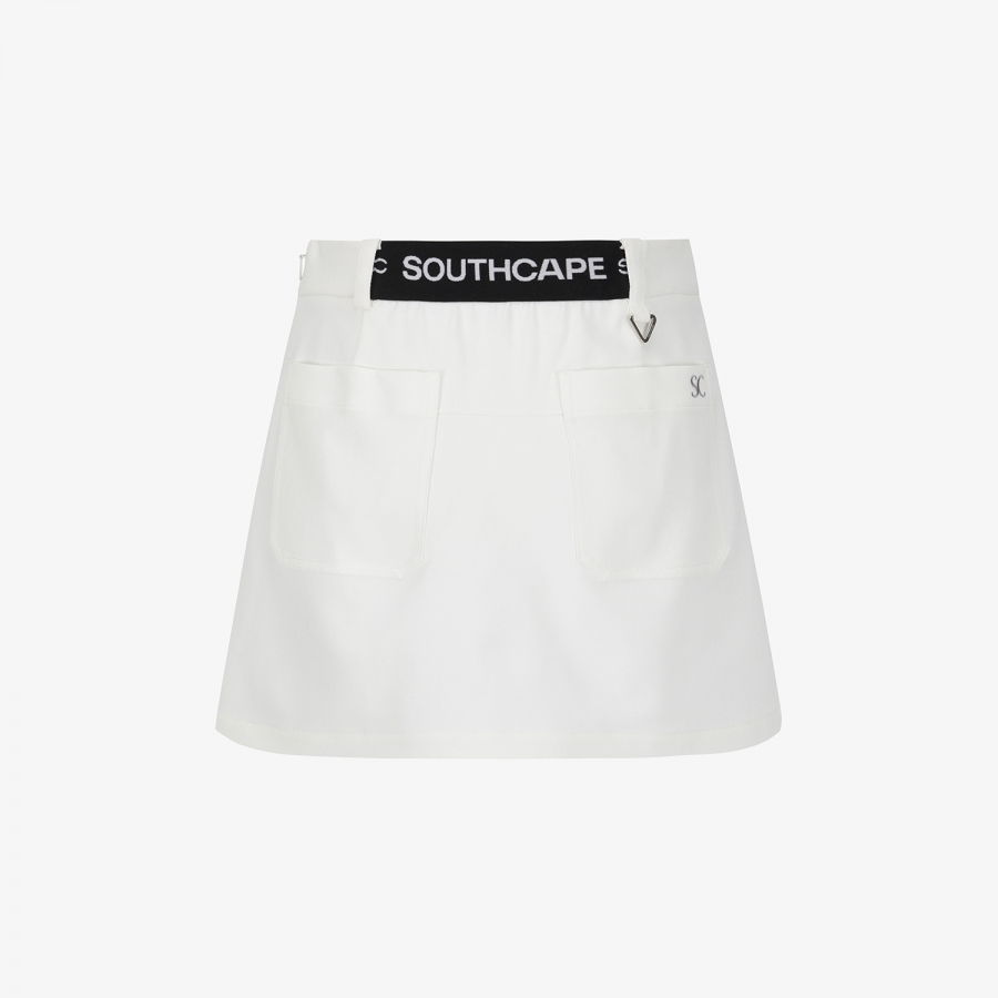 Melange Waist-Band Skirt_WT