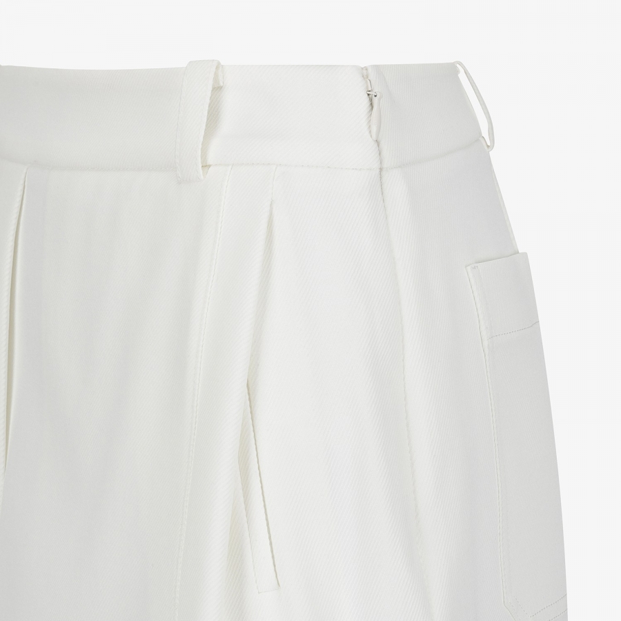 Melange Waist-Band Skirt_WT