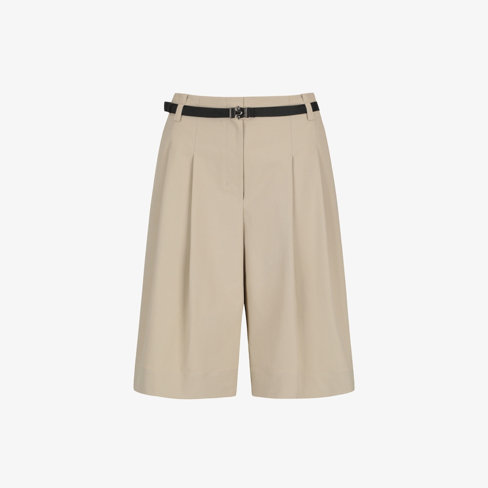 Belt-Point Bermuda Pants_BE
