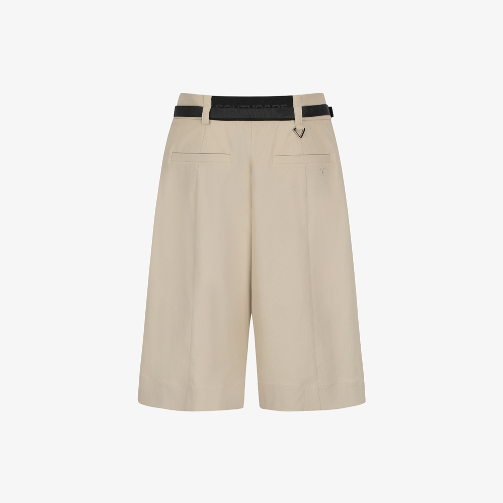 Belt-Point Bermuda Pants_BE