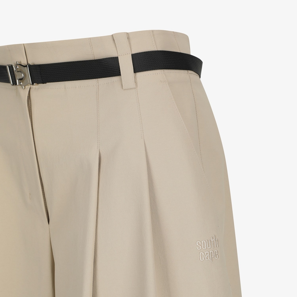 Belt-Point Bermuda Pants_BE