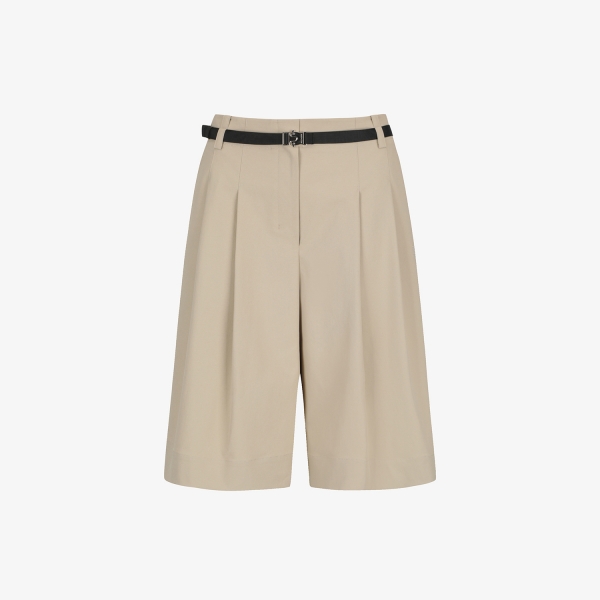 Belt-Point Bermuda Pants_BE