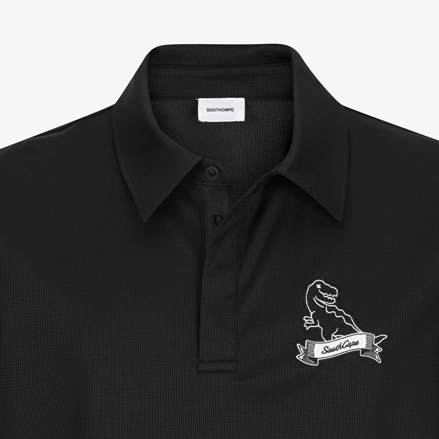 Buddy Cool-Touch Basic Collar T-Shirt_BK