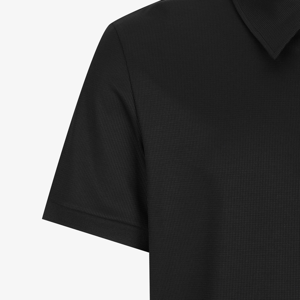 Buddy Cool-Touch Basic Collar T-Shirt_BK