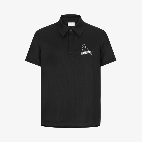 Buddy Cool-Touch Basic Collar T-Shirt_BK