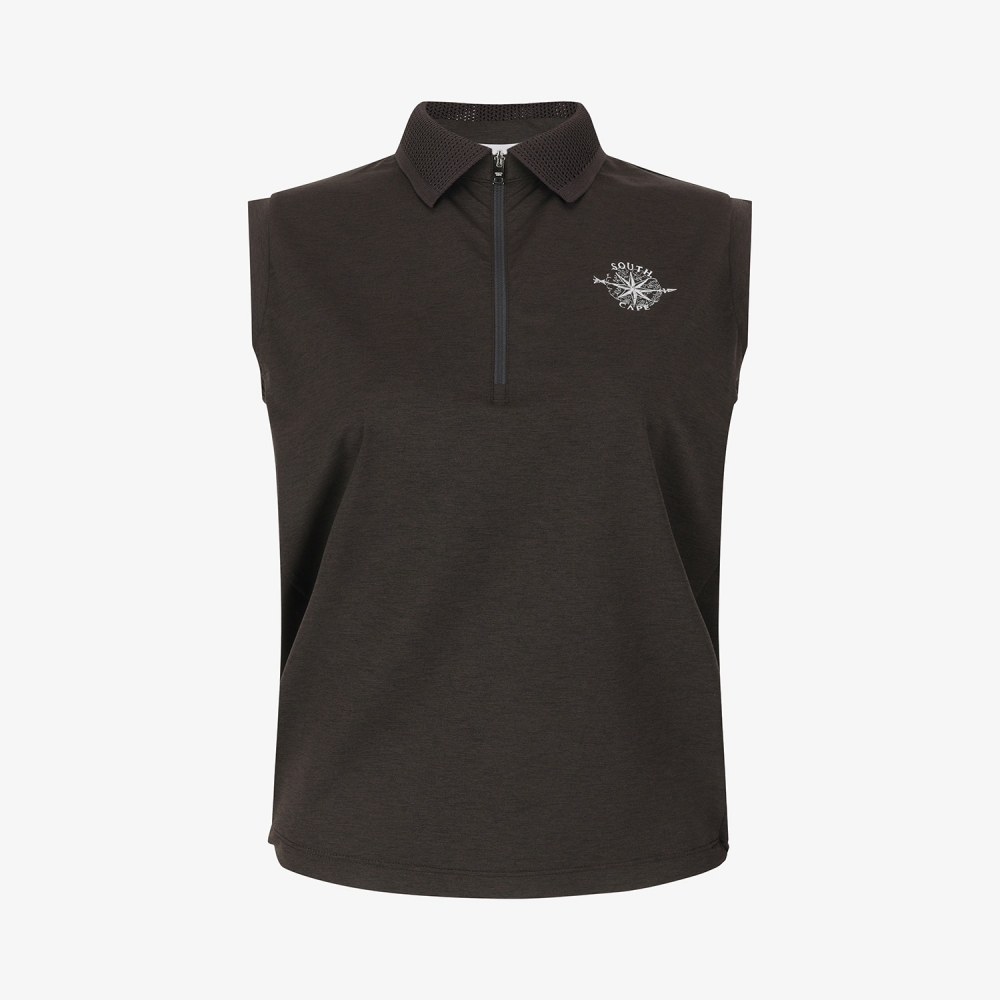 Half-Zip Collar Sleeveless_DW