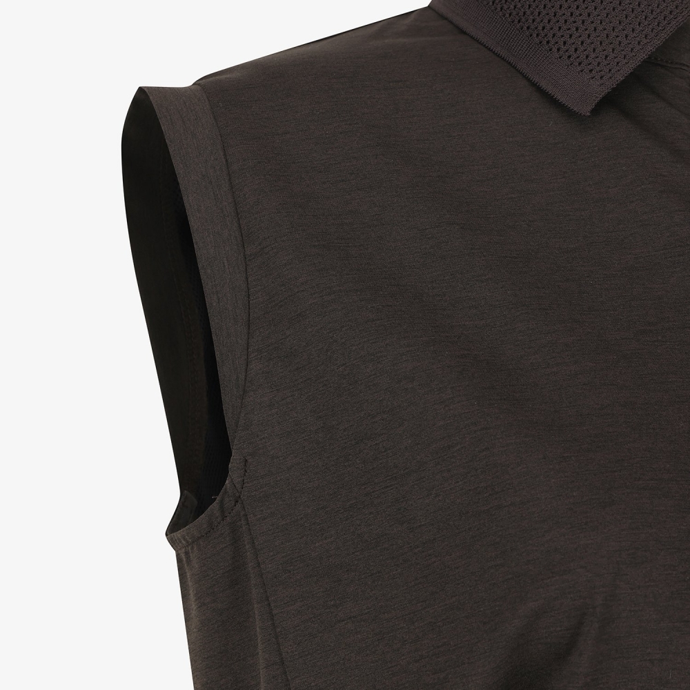Half-Zip Collar Sleeveless_DW