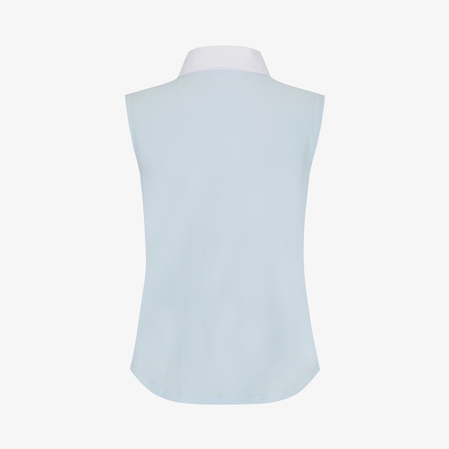 Cool-Touch Waffle Contrast-Collar T-Shirt_SK
