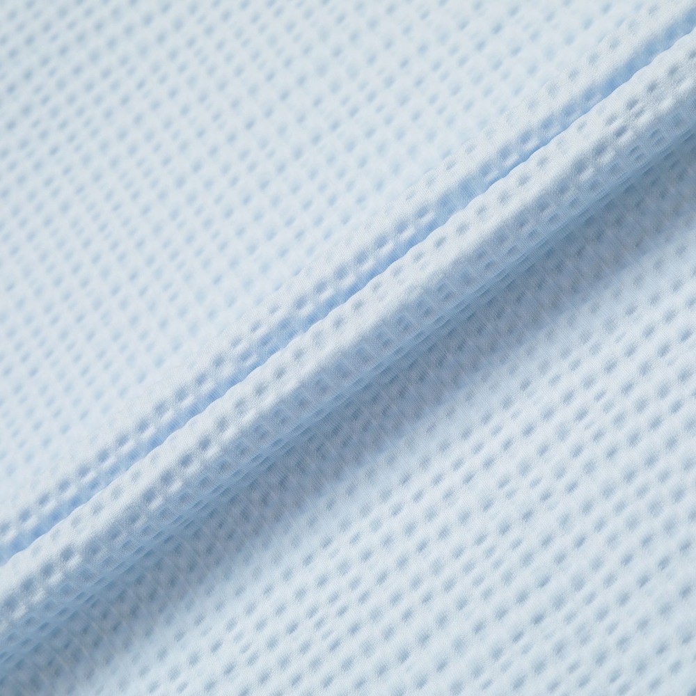 Cool-Touch Waffle Contrast-Collar T-Shirt_SK
