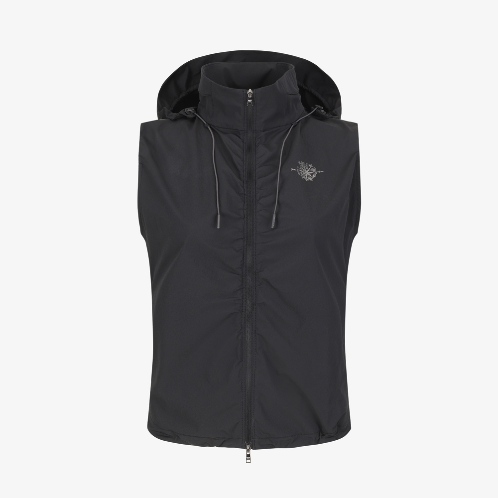 Southcross Hooded Shirring Vest Jumper_BB