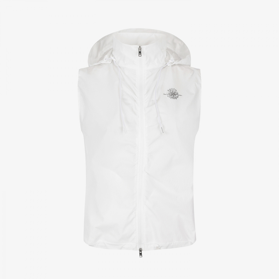 Southcross Hooded Shirring Vest Jumper_WT