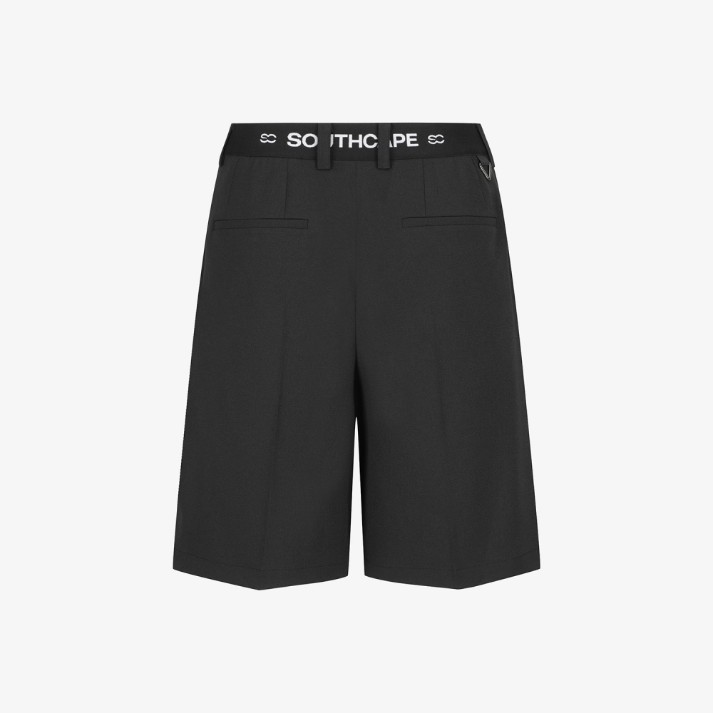 Classic Pintuck Half Pants_BK
