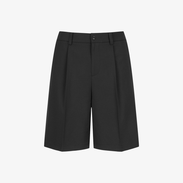 Classic Pintuck Half Pants_BK