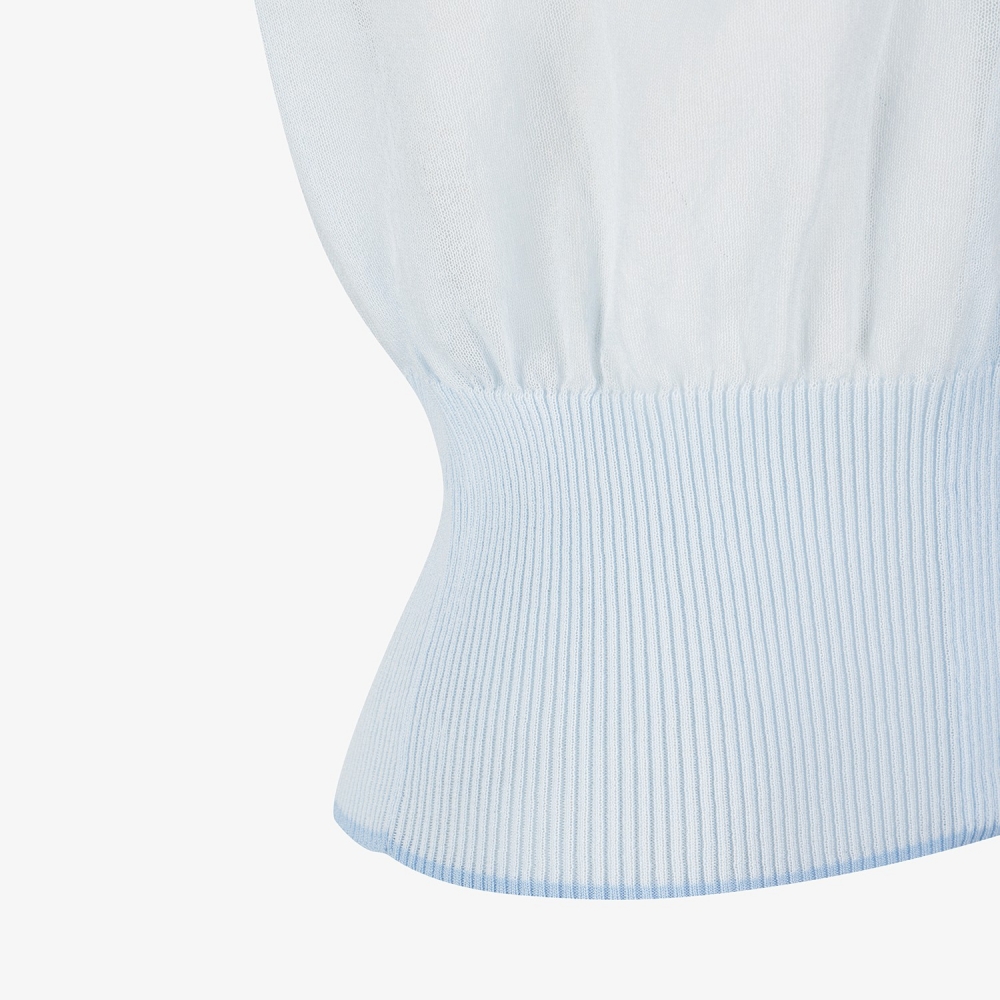 Sheer Round-Neck Zip-Up Cardigan_LB
