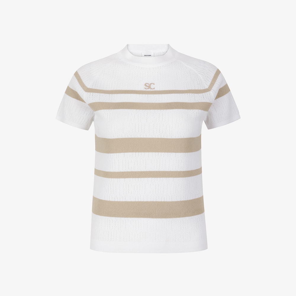 Marine Stripe Short Sleeve Knit_BE