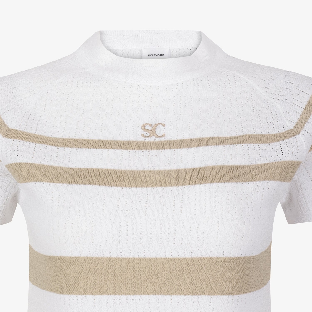 Marine Stripe Short Sleeve Knit_BE