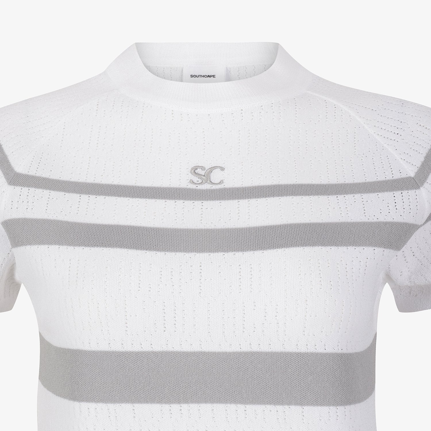 Marine Stripe Short Sleeve Knit_GY