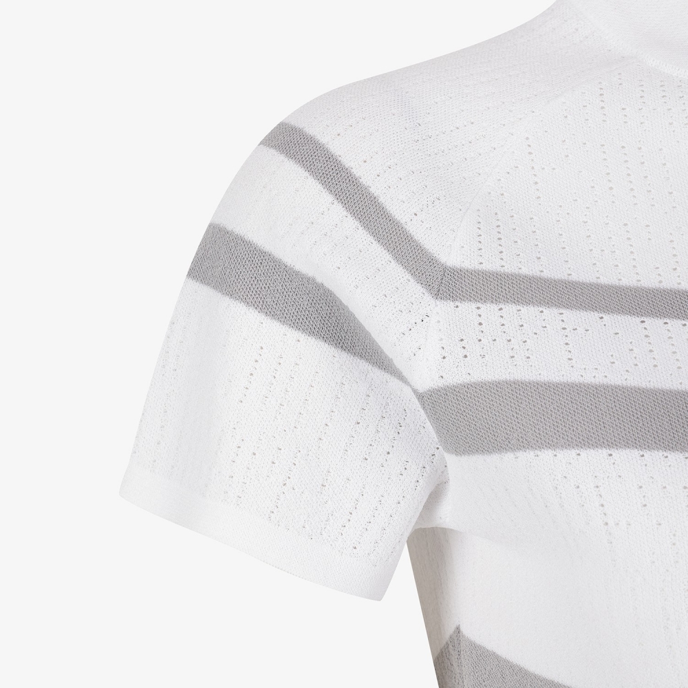 Marine Stripe Short Sleeve Knit_GY