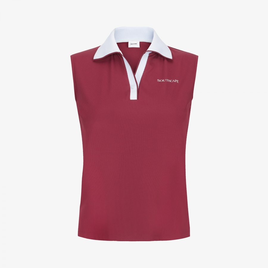Tipping Open-Collar Sleeveless_WN