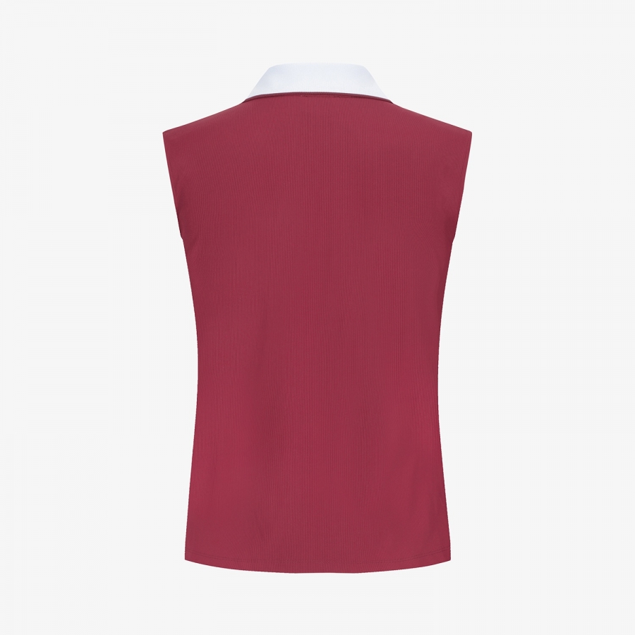 Tipping Open-Collar Sleeveless_WN
