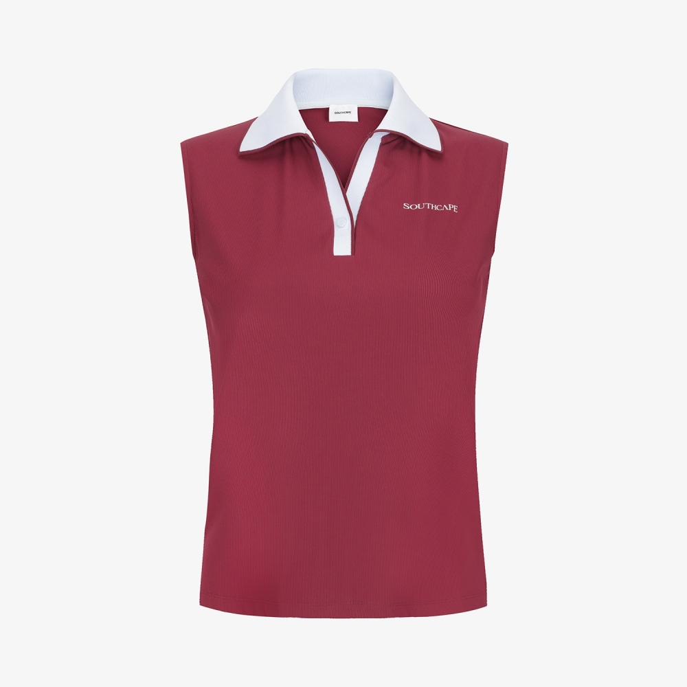 Tipping Open-Collar Sleeveless_WN