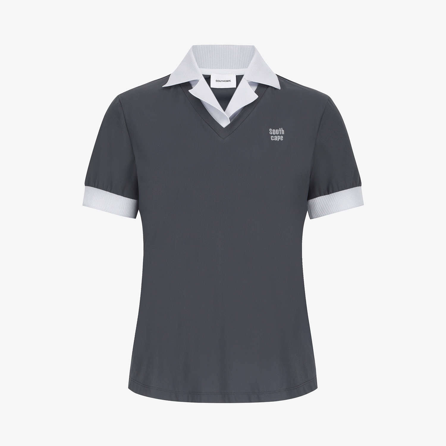 Layered Collar Short-Sleeve T-Shirt_DG