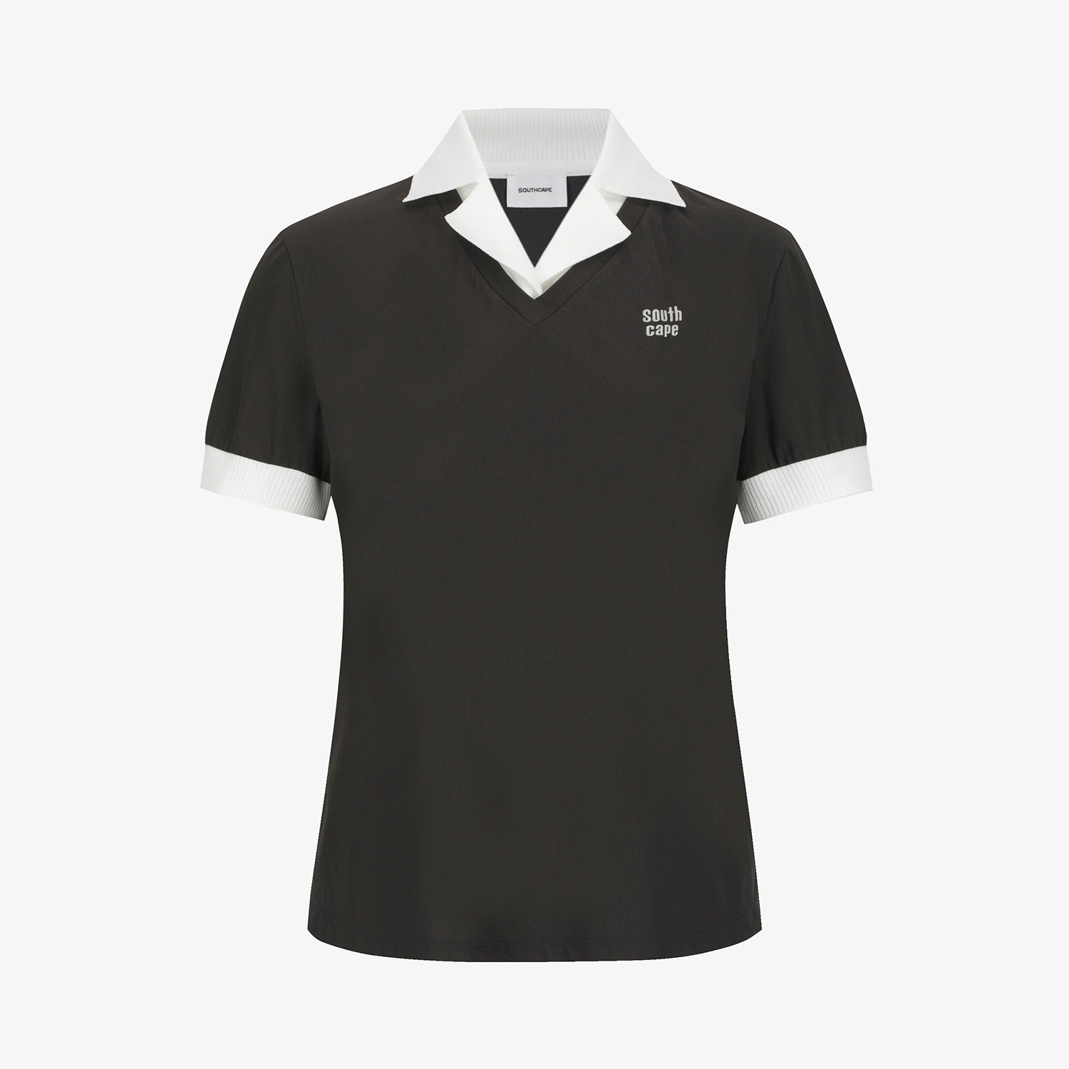 Layered Collar Short-Sleeve T-Shirt_DW