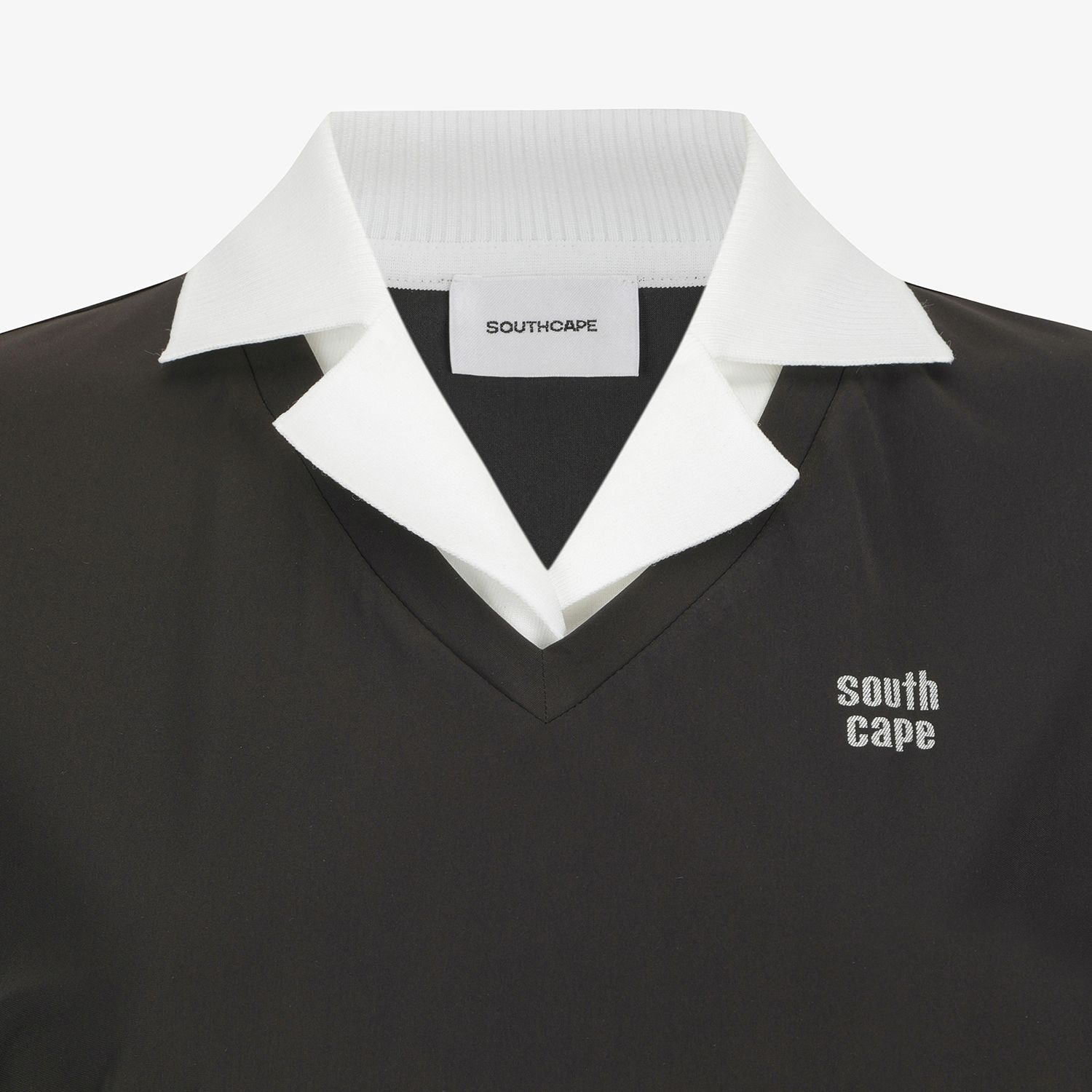 Layered Collar Short-Sleeve T-Shirt_DW
