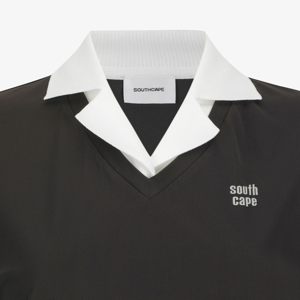 Layered Collar Short-Sleeve T-Shirt_DW