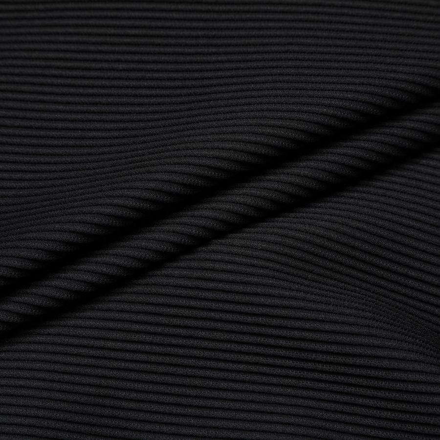 Ribbed Flare Skirt_BK
