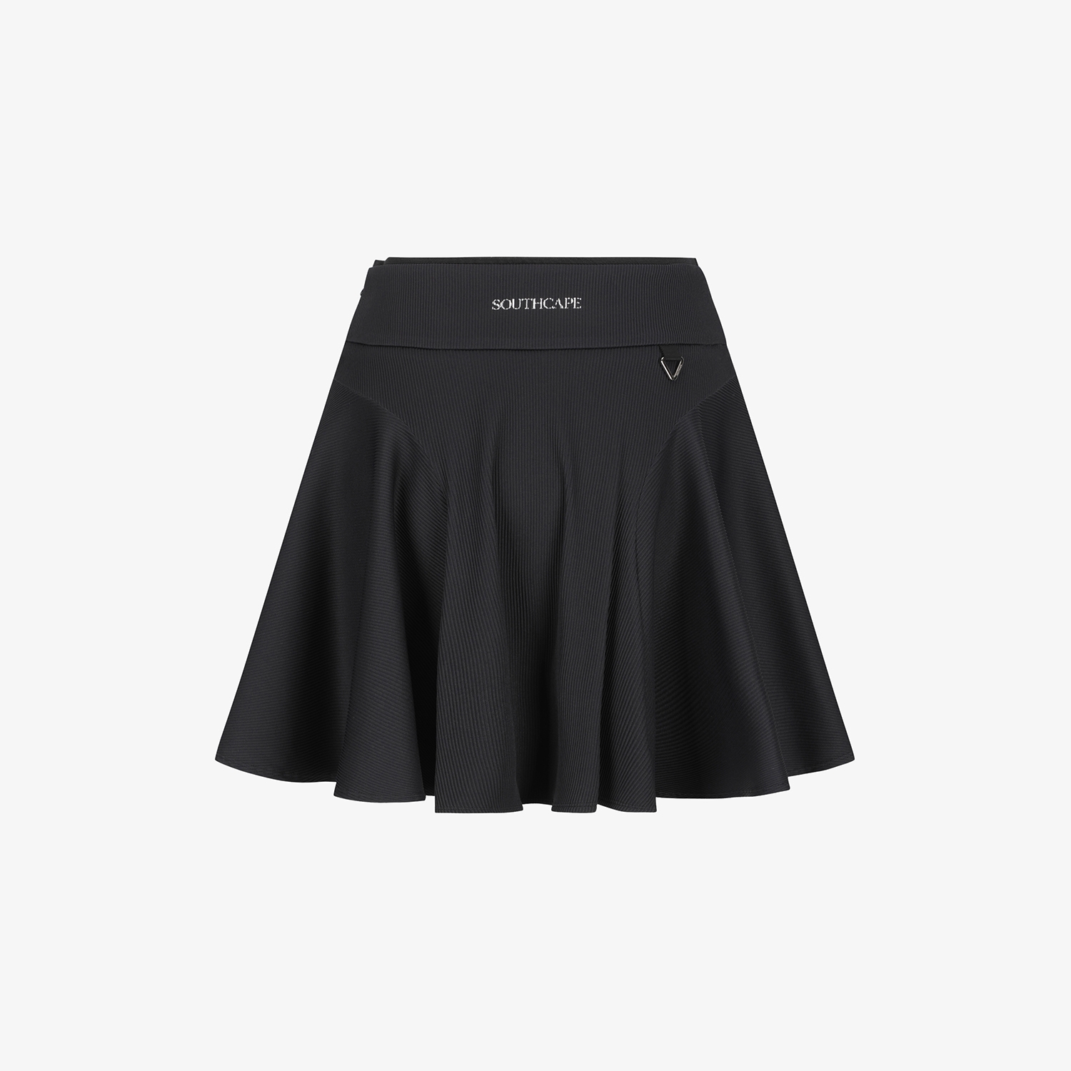 Ribbed Flare Skirt_BK