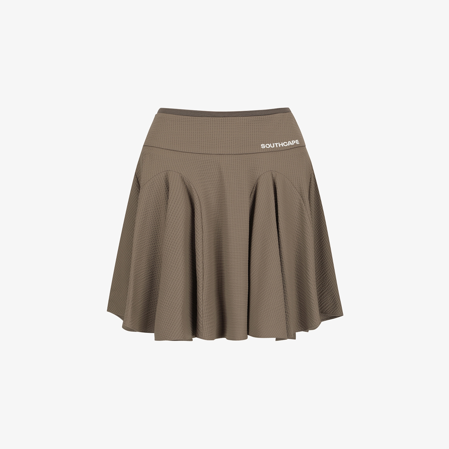 Ribbed Waffle Flare Skirt_BR