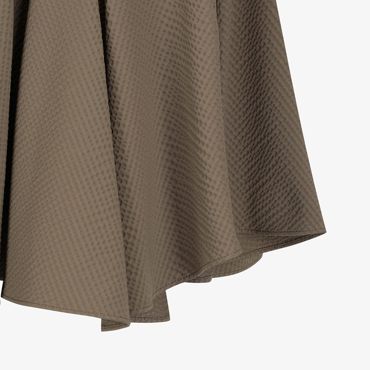Ribbed Waffle Flare Skirt_BR