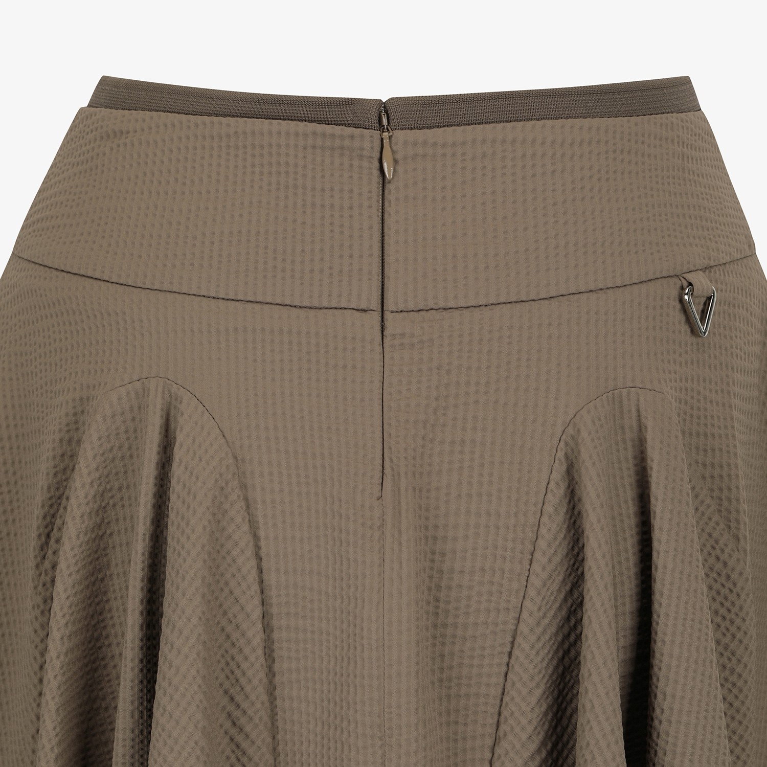 Ribbed Waffle Flare Skirt_BR