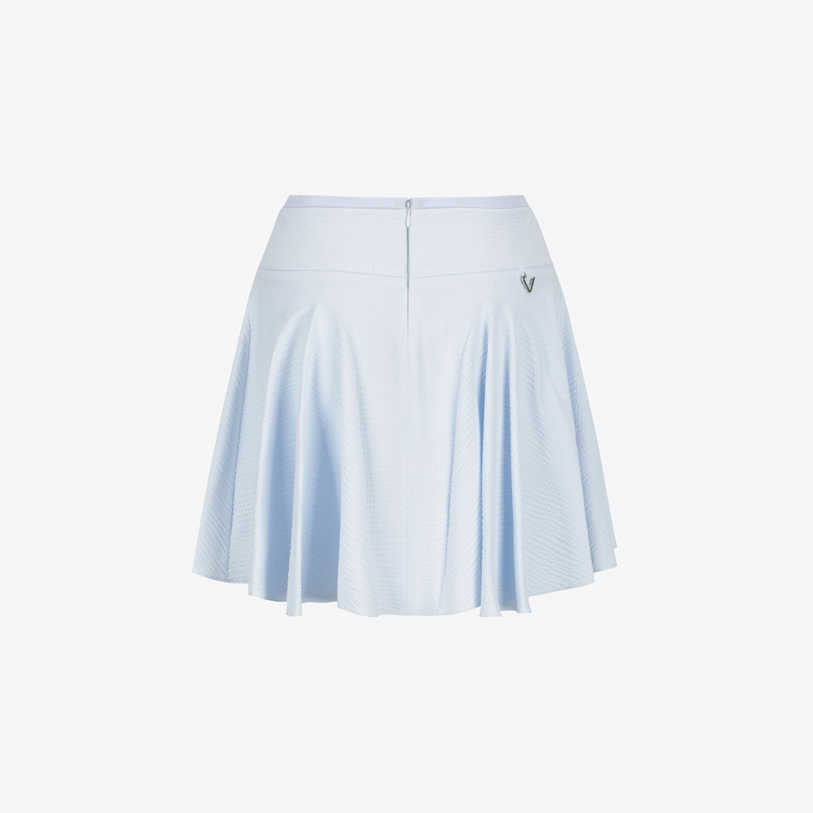 Ribbed Waffle Flare Skirt_SK