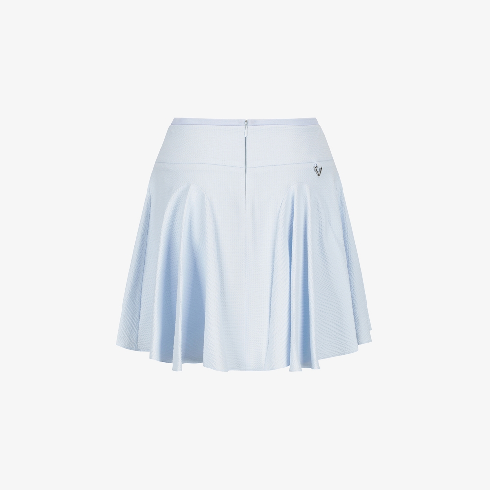 Ribbed Waffle Flare Skirt_SK
