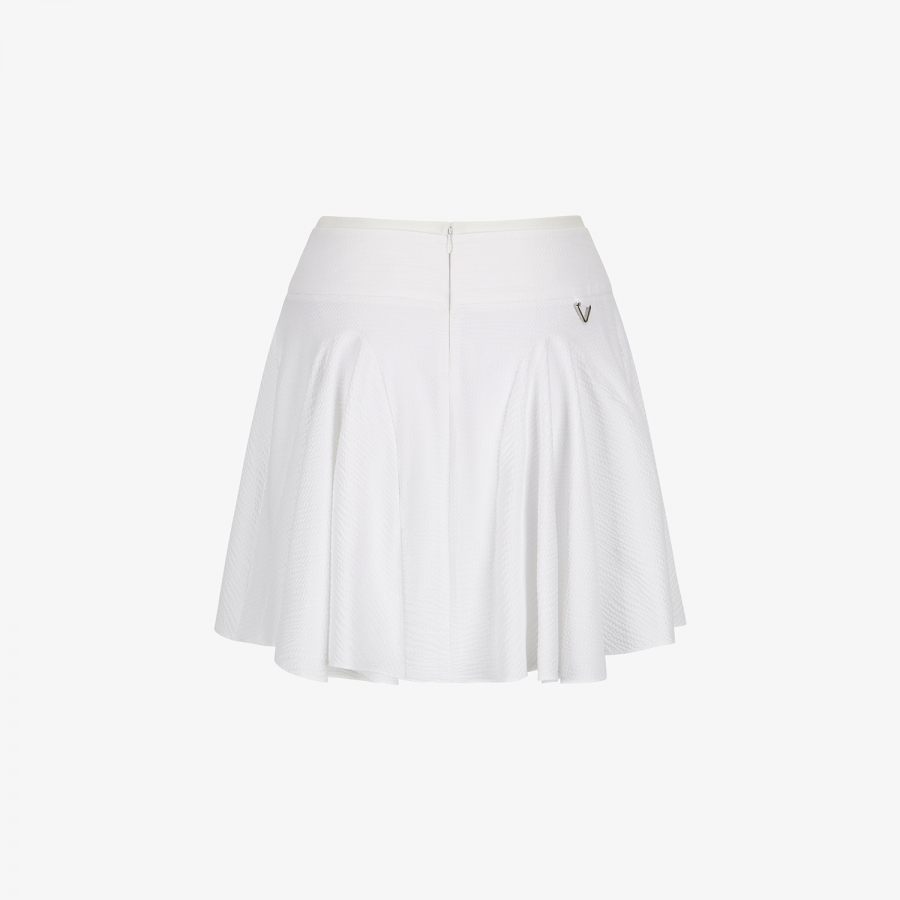 Ribbed Waffle Flare Skirt_WT