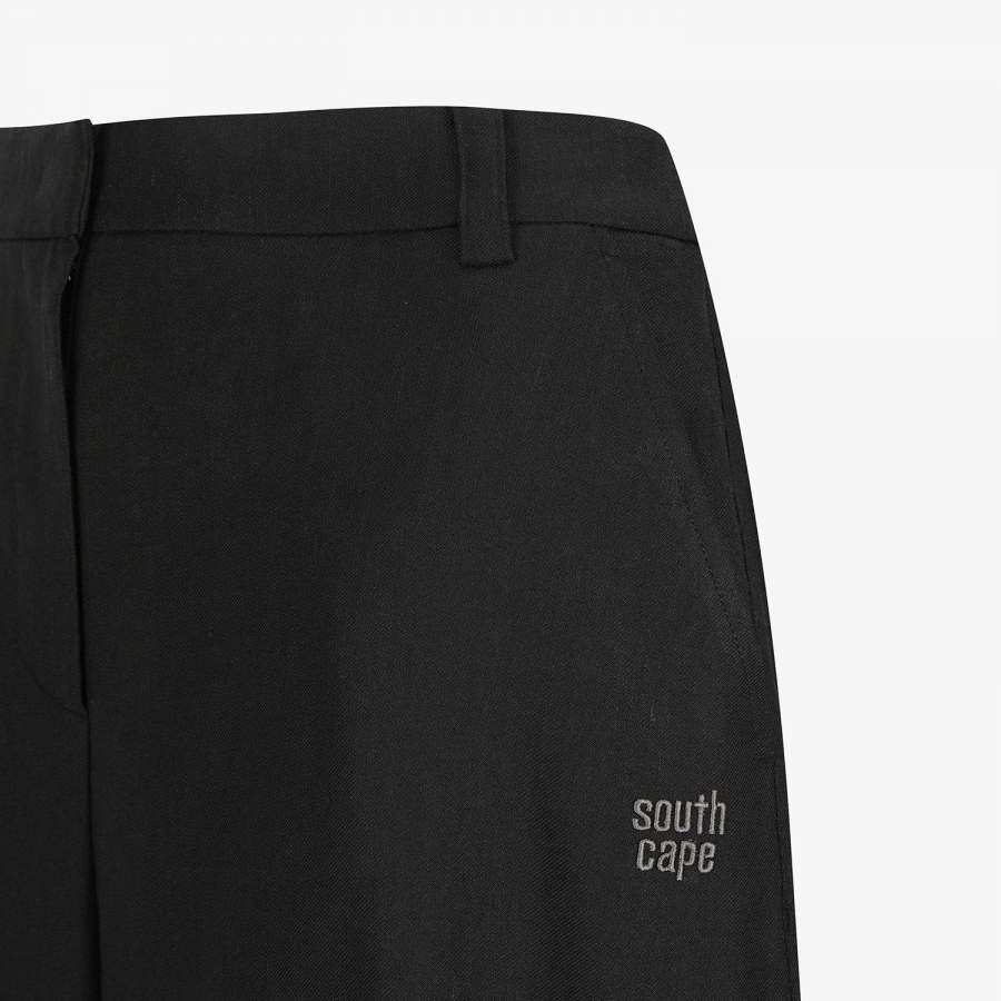Logo-Banding Wide Pants_BK