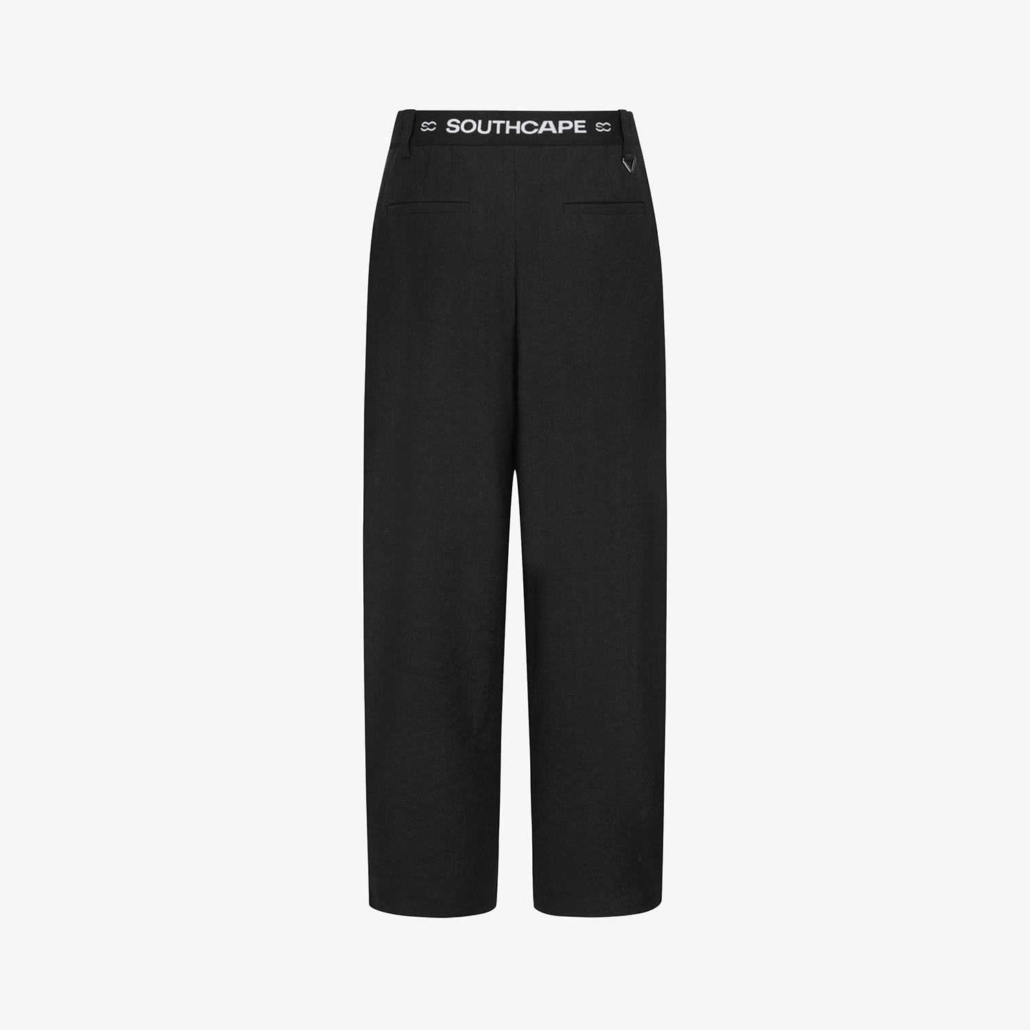 Logo-Banding Wide Pants_BK