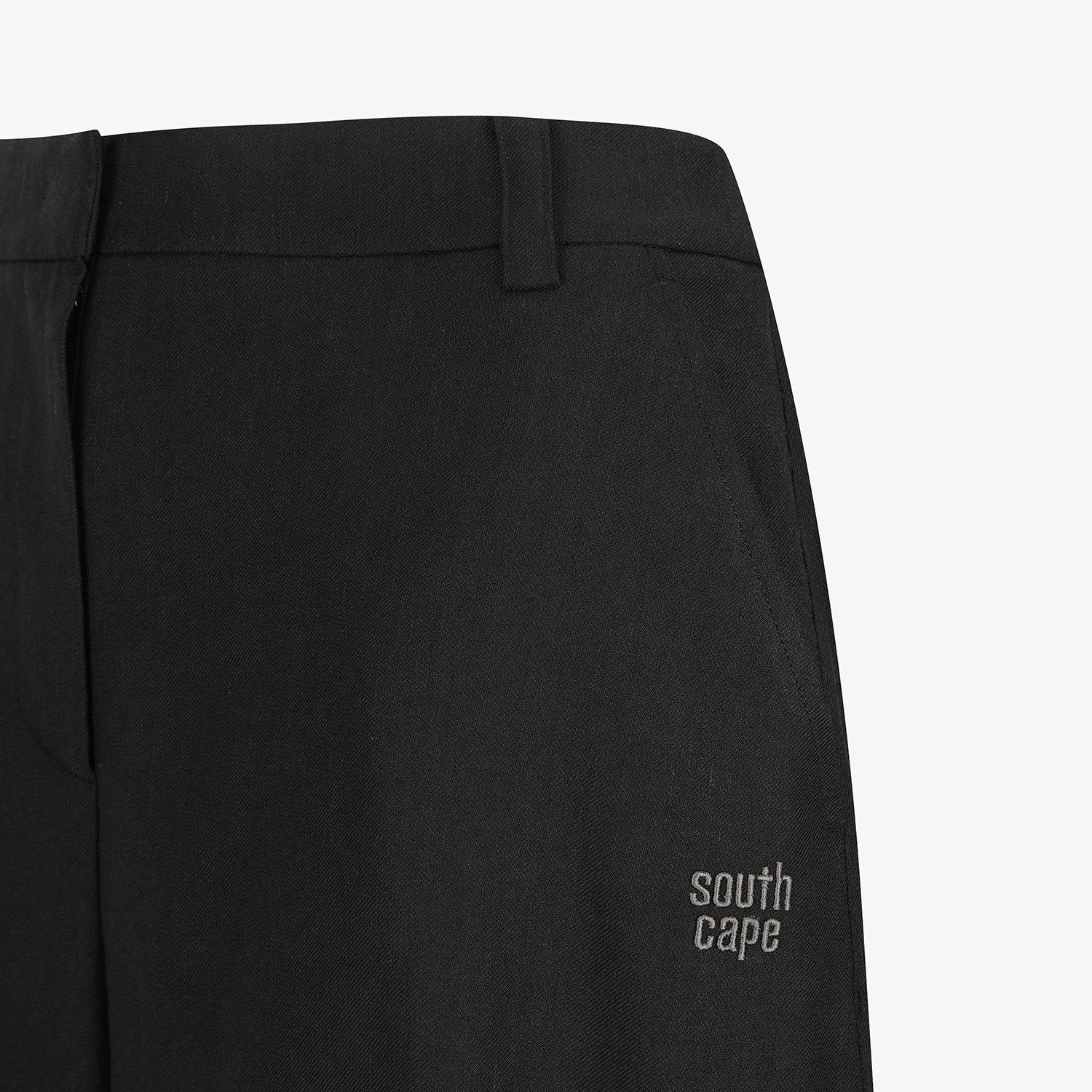 Logo-Banding Wide Pants_BK