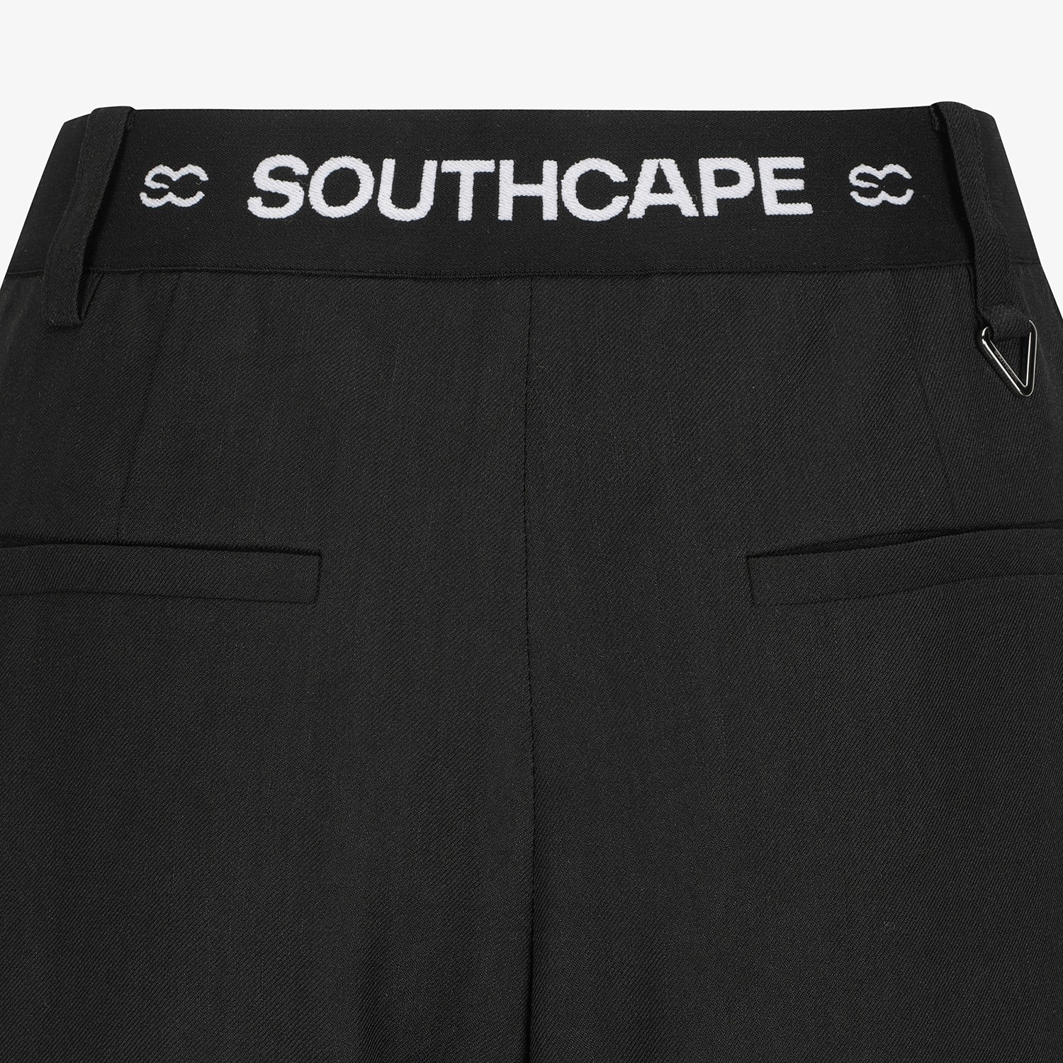 Logo-Banding Wide Pants_BK