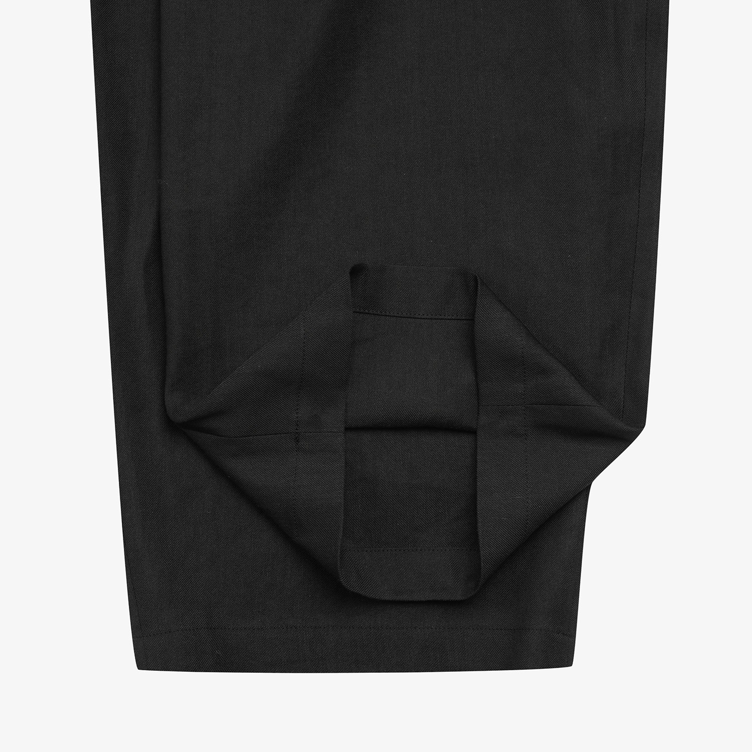 Logo-Banding Wide Pants_BK