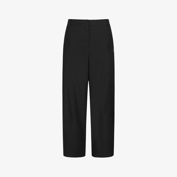 Logo-Banding Wide Pants_BK