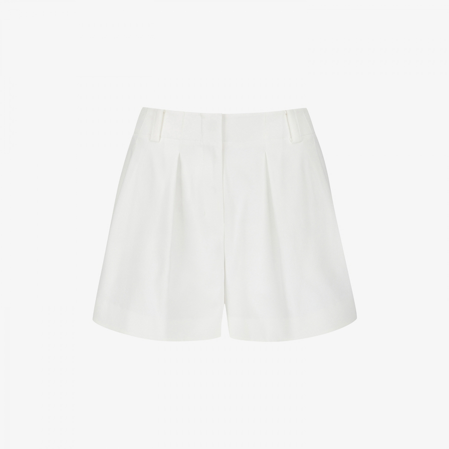 A-Line Pintuck Shorts_WT