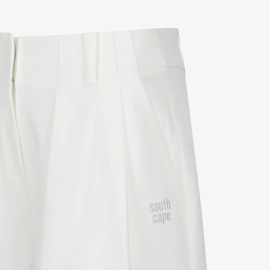 A-Line Pintuck Shorts_WT