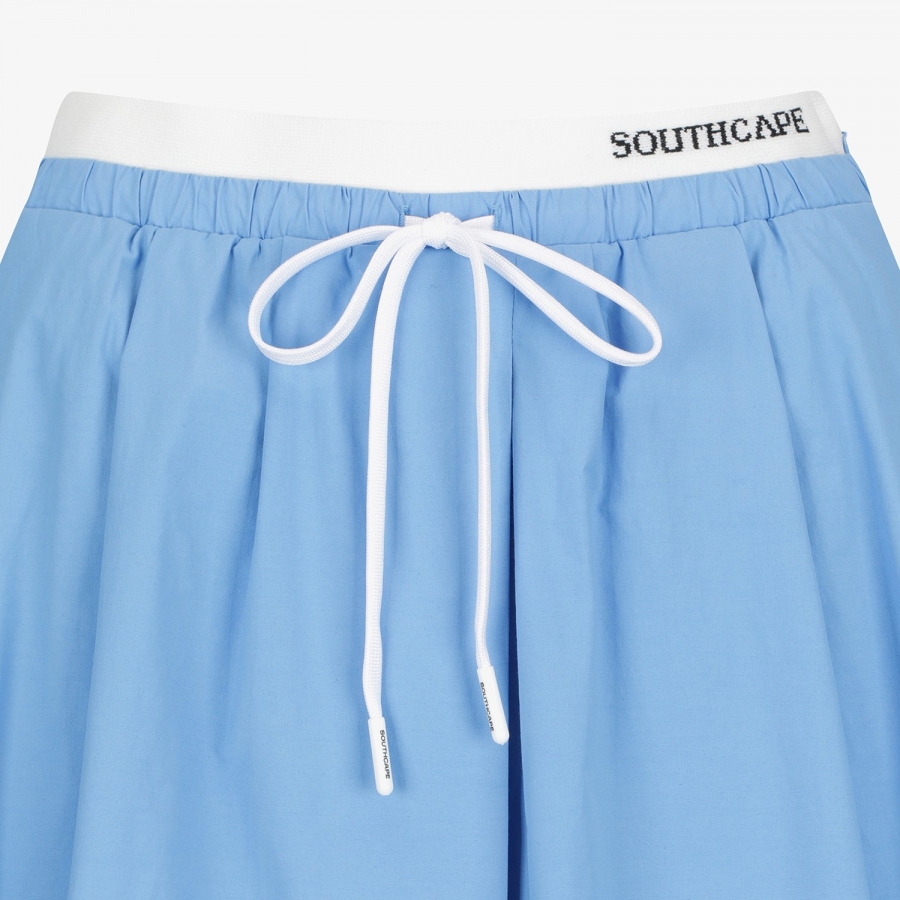 Waist-Banded Panel Culotte Pants_BL