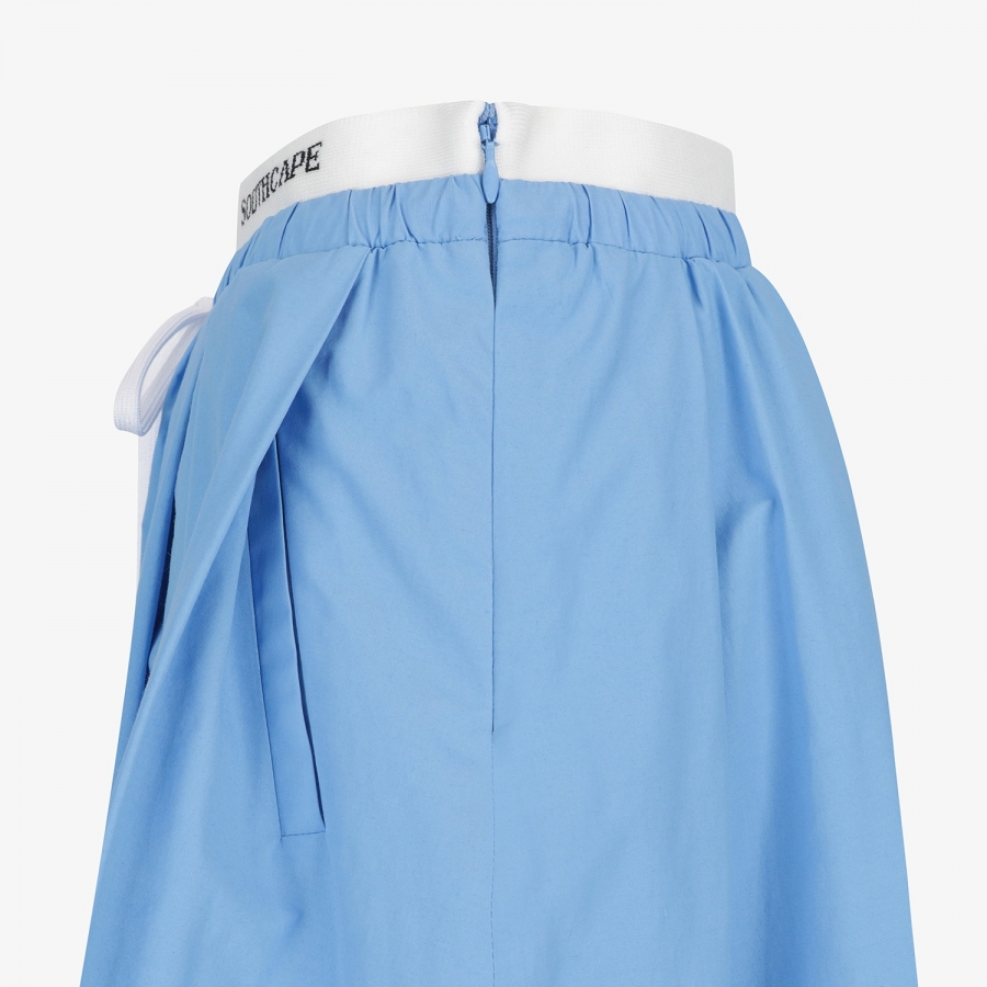 Waist-Banded Panel Culotte Pants_BL