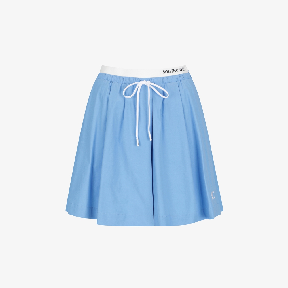 Waist-Banded Panel Culotte Pants_BL